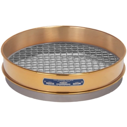 Picture of 12in Sieve, Brass/Stainless, Intermediate-Height, 7/16in