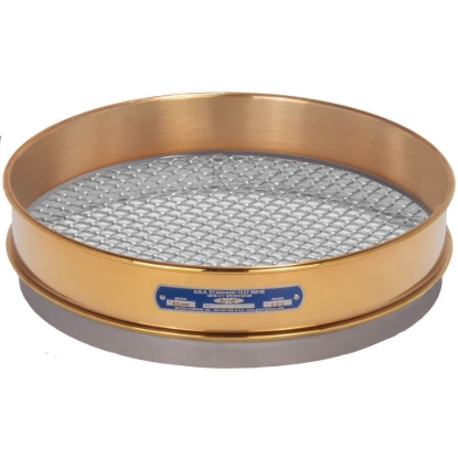 Picture of 12in Sieve, Brass/Stainless, Intermediate-Height, 5/16in