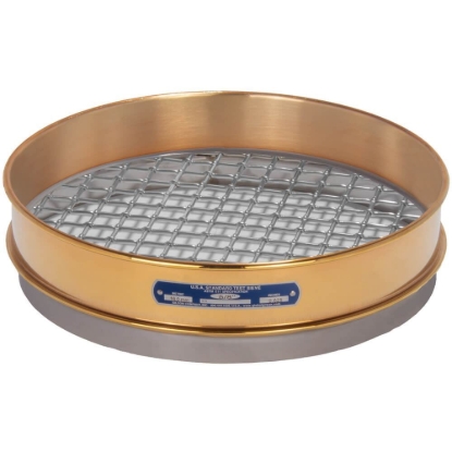 Picture of 12in Sieve, Brass/Stainless, Intermediate-Height, 5/8in