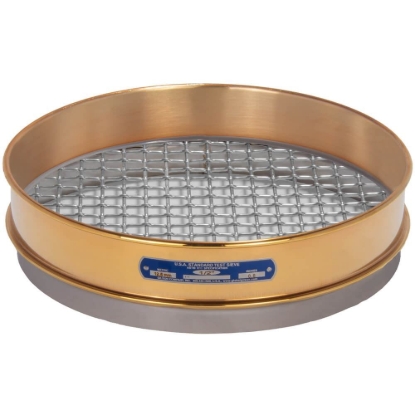 Picture of 12in Sieve, Brass/Stainless, Intermediate-Height, 1/2in