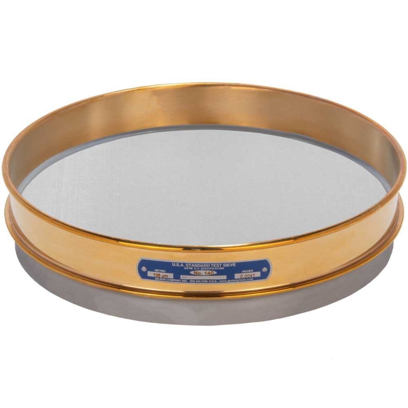 Picture of 12in Sieve, Brass/Stainless, Half-Height, No.140