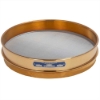Picture of 12in Sieve, Brass/Stainless, Half-Height, No.120 with Backing Cloth