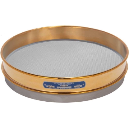 Picture of 12in Sieve, Brass/Stainless, Half-Height, No.30