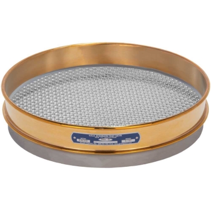 Picture of 12in Sieve, Brass/Stainless, Half-Height, No.5