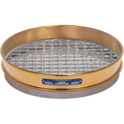 Picture of 12in Sieve, Brass/Stainless, Half-Height, 5/8in