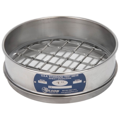 8" Sieve, All Stainless, Full-Height, 1"