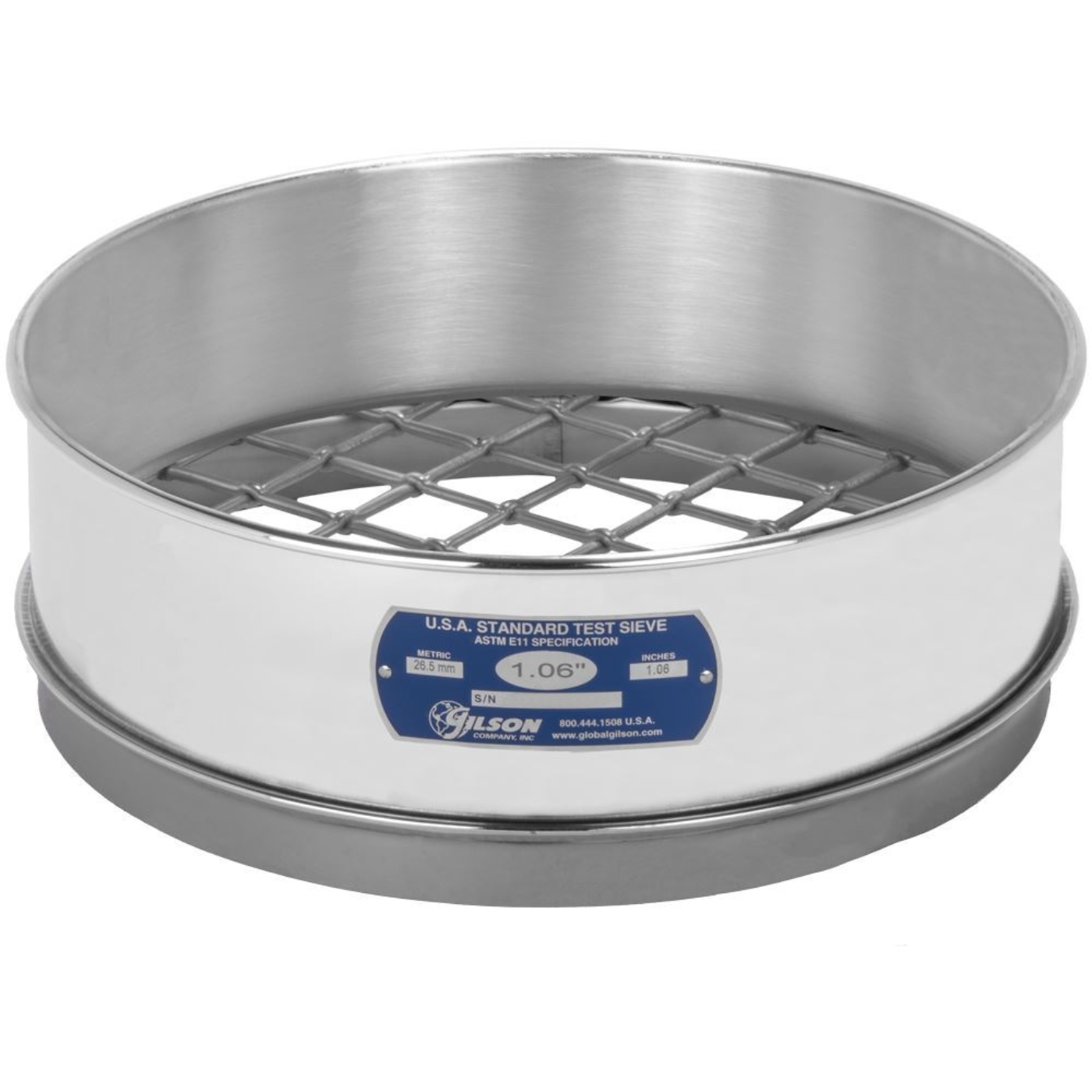 Picture of 12in Sieve, All Stainless, Full-Height, 1.06in