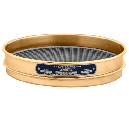 Picture of 8in Sieve, All Brass, Half-Height, No.18