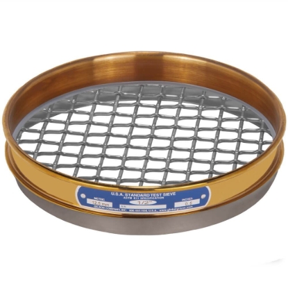 Picture of 8in Sieve, Brass/Stainless, Half-Height, 1/2in