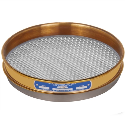 Picture of 8in Sieve, Brass/Stainless, Half-Height, 1/8in