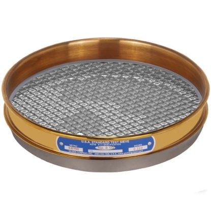 Picture of 8in Sieve, Brass/Stainless, Half-Height, No.3-1/2