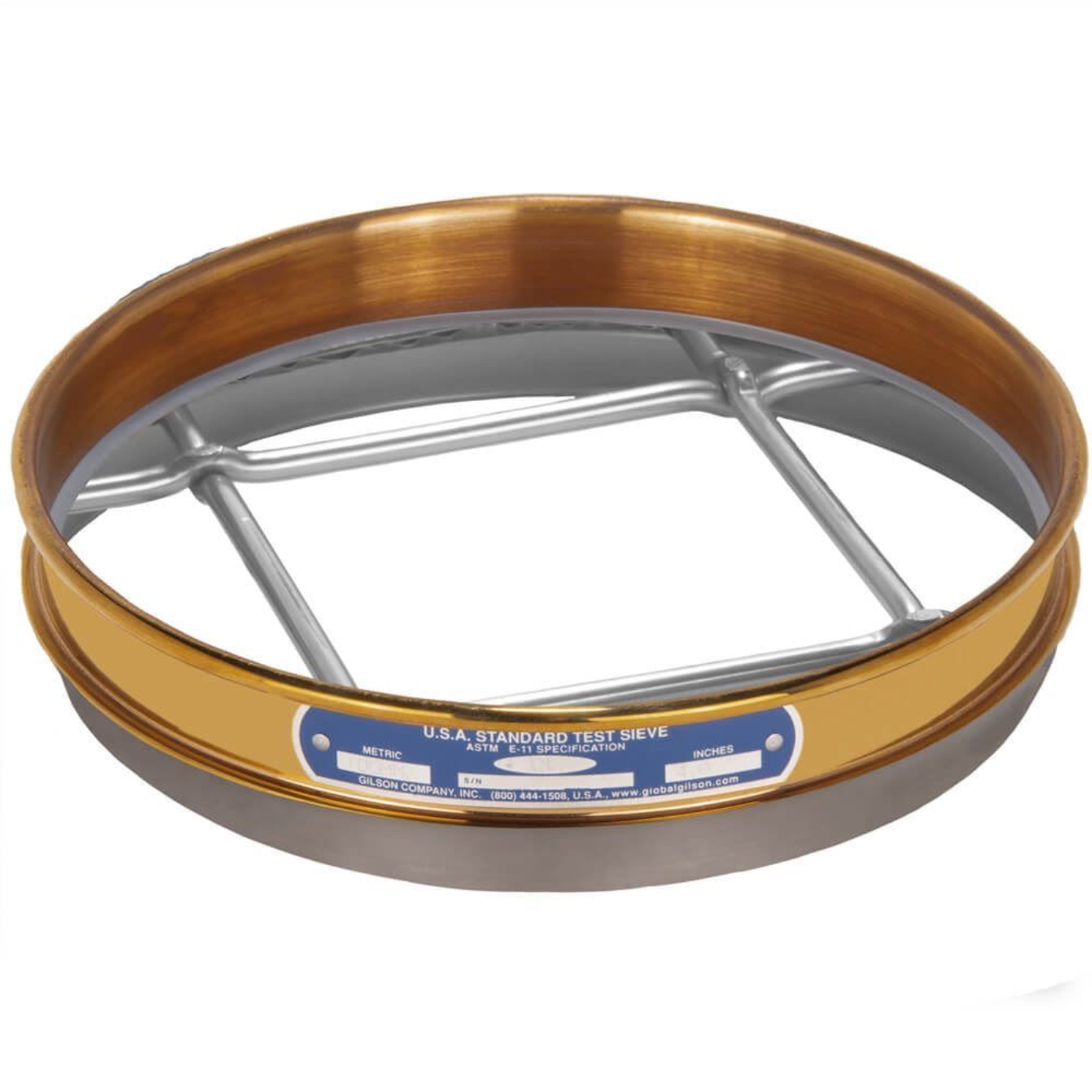 Picture of 8in Sieve, Brass/Stainless, Half-Height, 4in