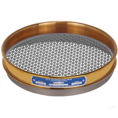 Picture of 8in Sieve, Brass/Stainless, Half-Height, No.6