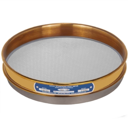 Picture of 8in Sieve, Brass/Stainless, Half-Height, No.18
