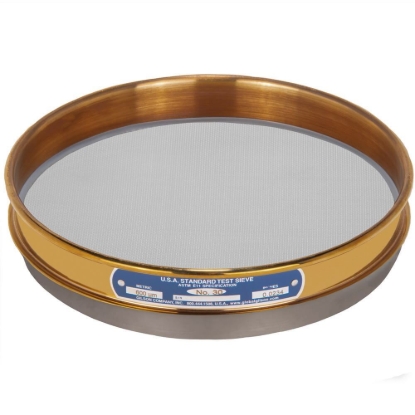 Picture of 8in Sieve, Brass/Stainless, Half-Height, No.30