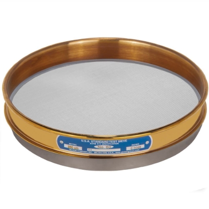 Picture of 8in Sieve, Brass/Stainless, Half-Height, No.60