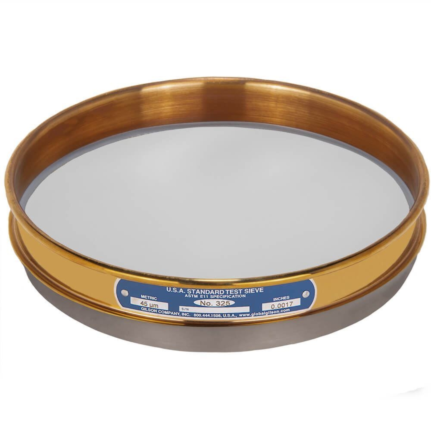 Picture of 8in Sieve, Brass/Stainless, Half-Height, No.325