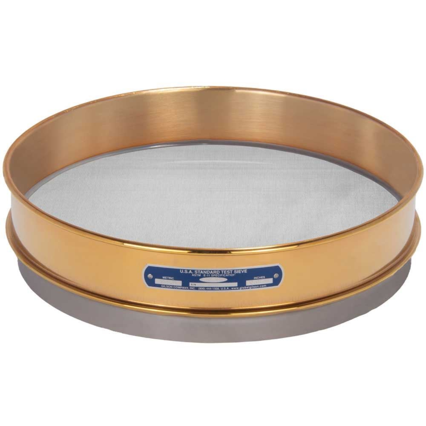Picture of 12in Sieve, Brass/Stainless, Intermediate-Height, No.45