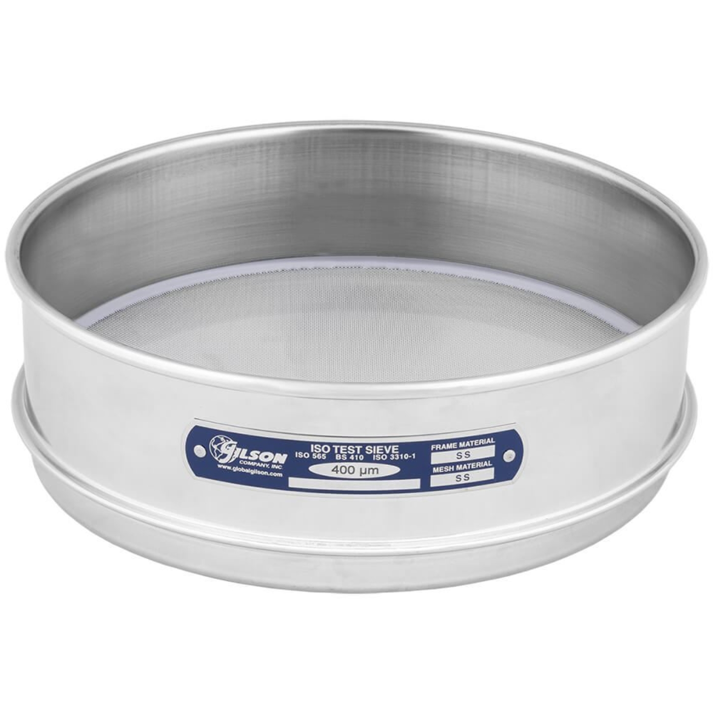 8" Sieve, All Stainless, Full Height, 400µm