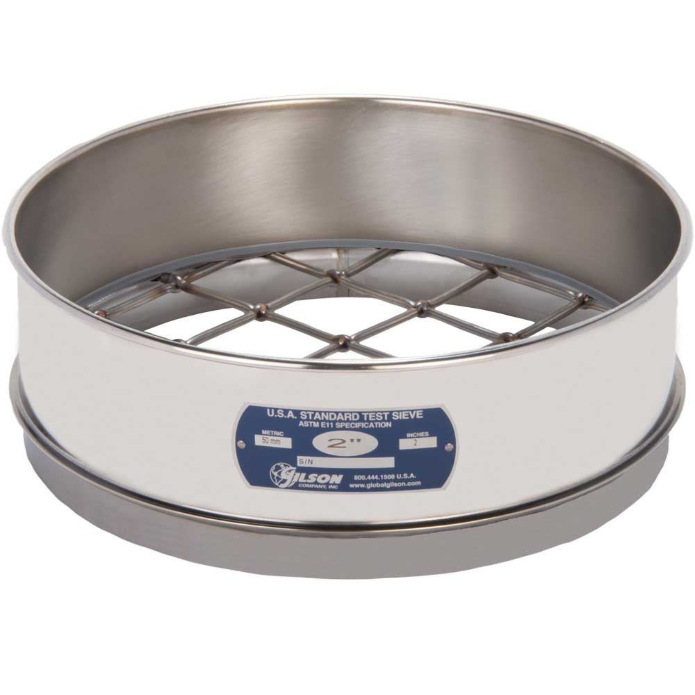 Picture of 12in Sieve, All Stainless, Full-Height, 2.12in