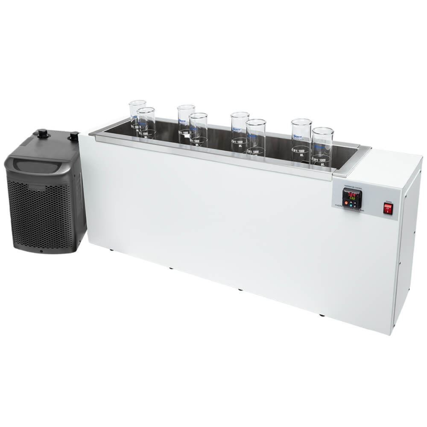 Constant Temperature Bath shown with Sedimentation Cylinders