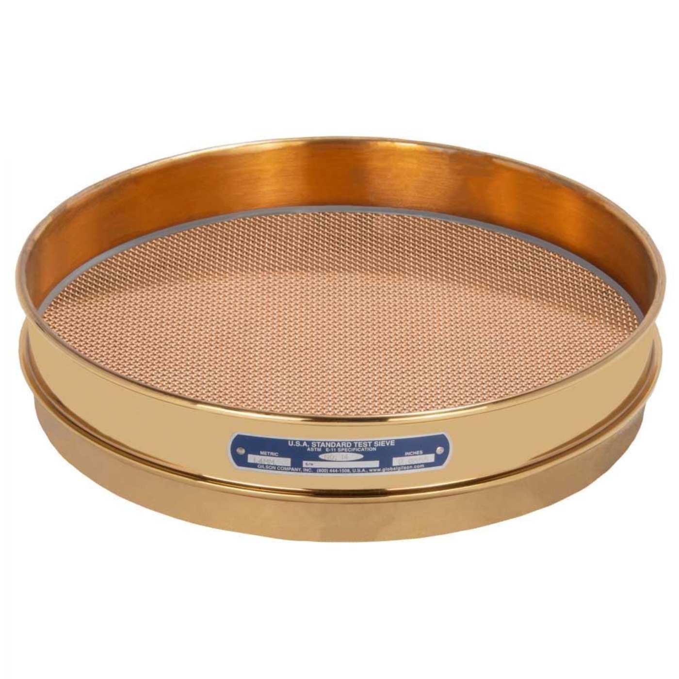 Picture of 12in Sieve, All Brass, Half-Height, No.12