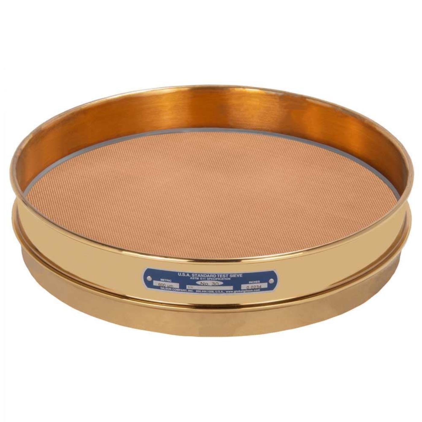 Picture of 12in Sieve, All Brass, Half-Height, No.25