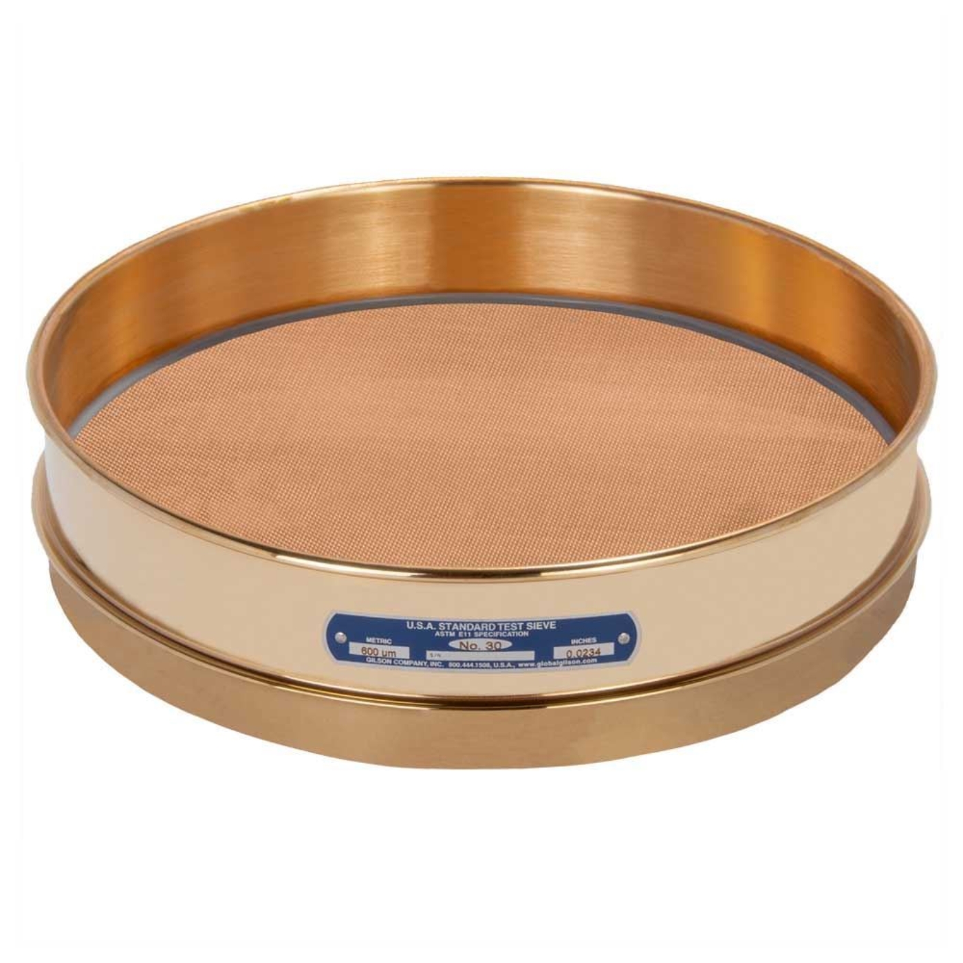 Picture of 12in Sieve, All Brass, Intermediate-Height, No.25
