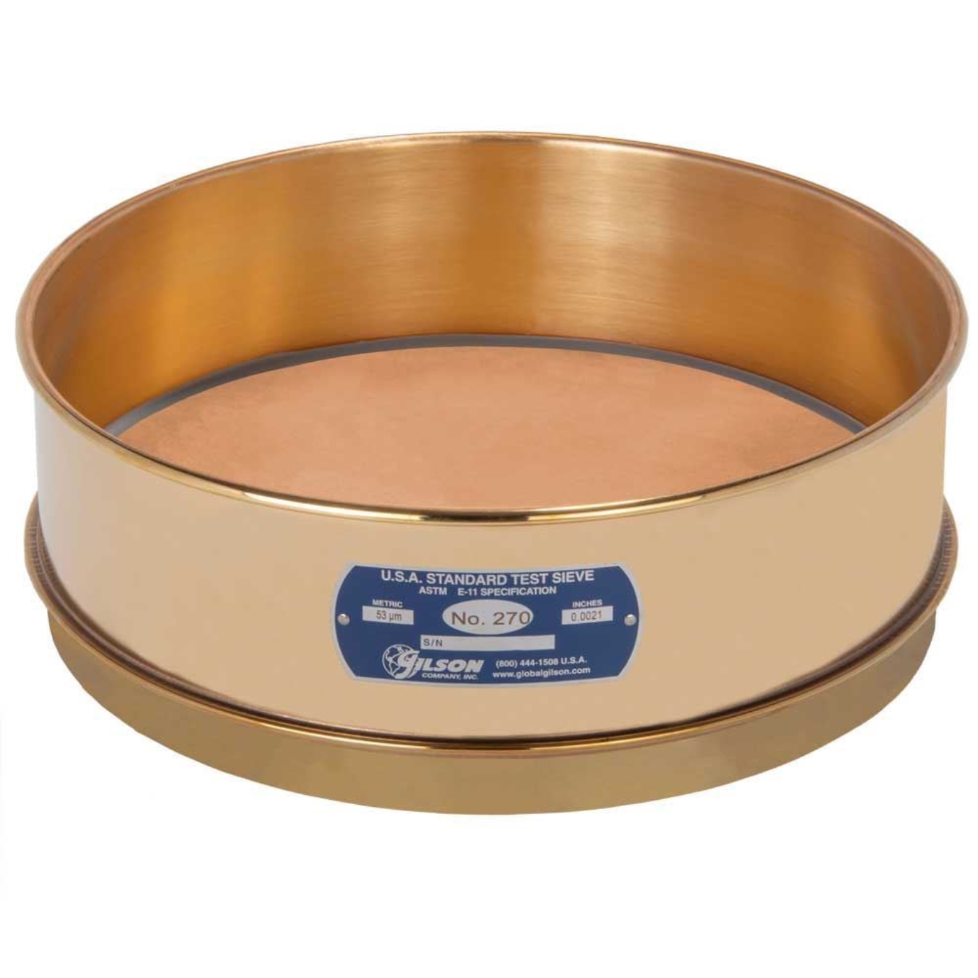 Picture of 12in Sieve, All Brass, Full-Height, No.325