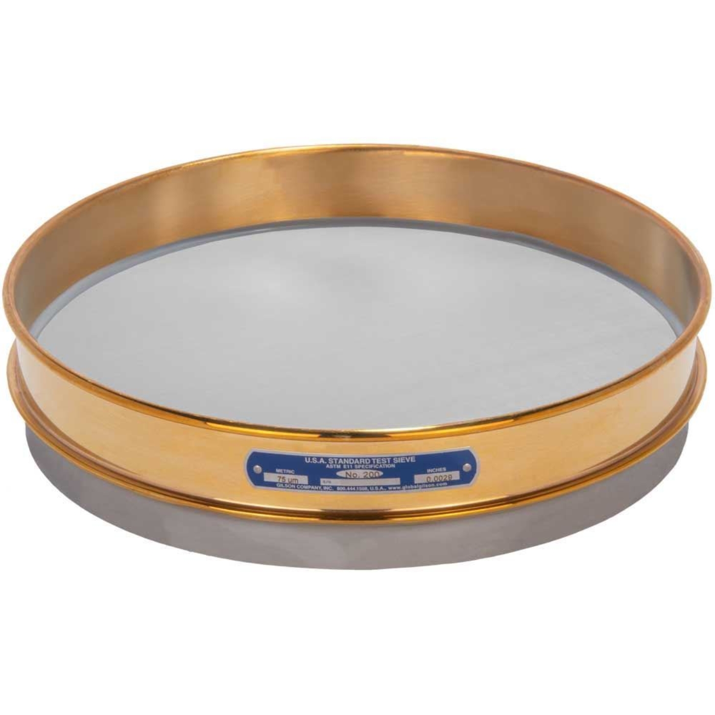 Picture of 12in Sieve, Brass/Stainless, Half-Height, No.170