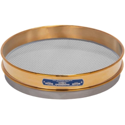 Picture of 12in Sieve, Brass/Stainless, Half-Height, No.7