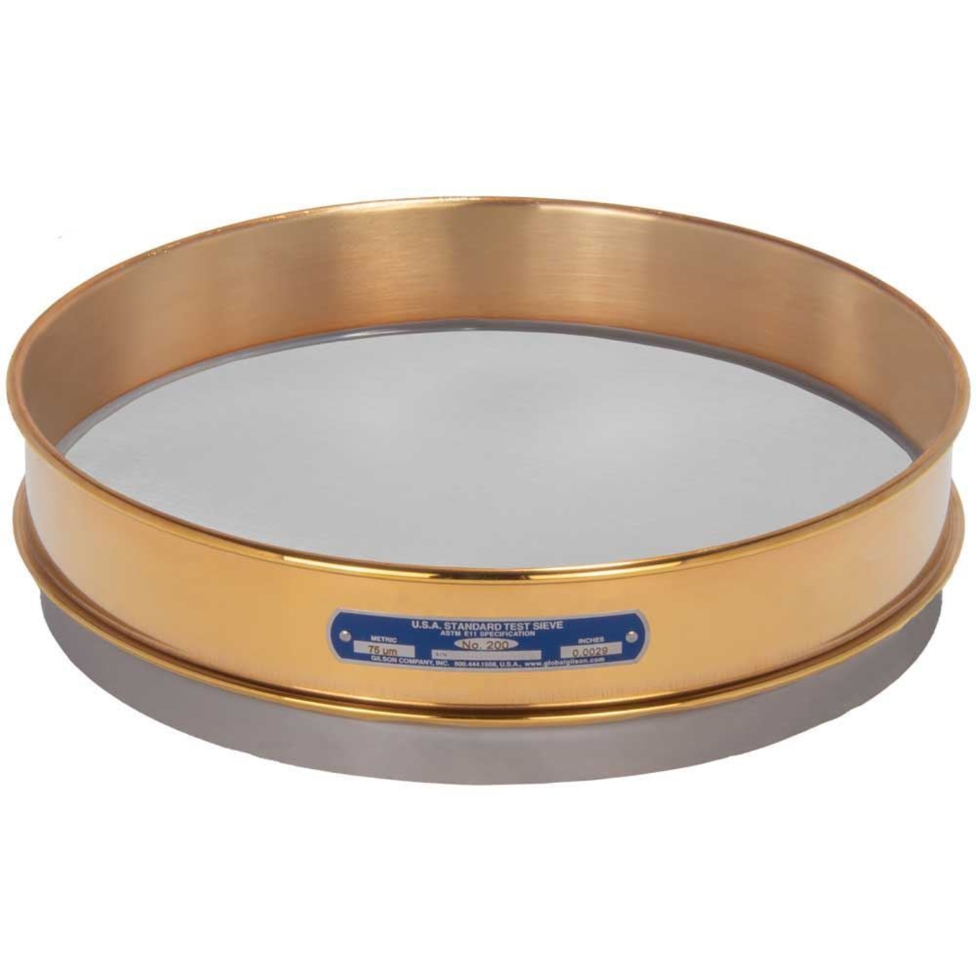 Picture of 12in Sieve, Brass/Stainless, Intermediate-Height, No.170