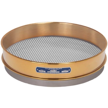 Picture of 12in Sieve, Brass/Stainless, Intermediate-Height, 1/8in