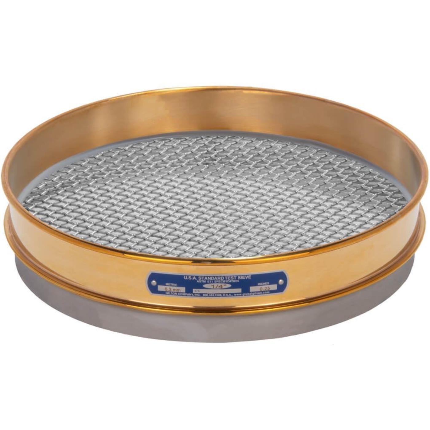 Picture of 12in Sieve, Brass/Stainless, Half-Height, .265in
