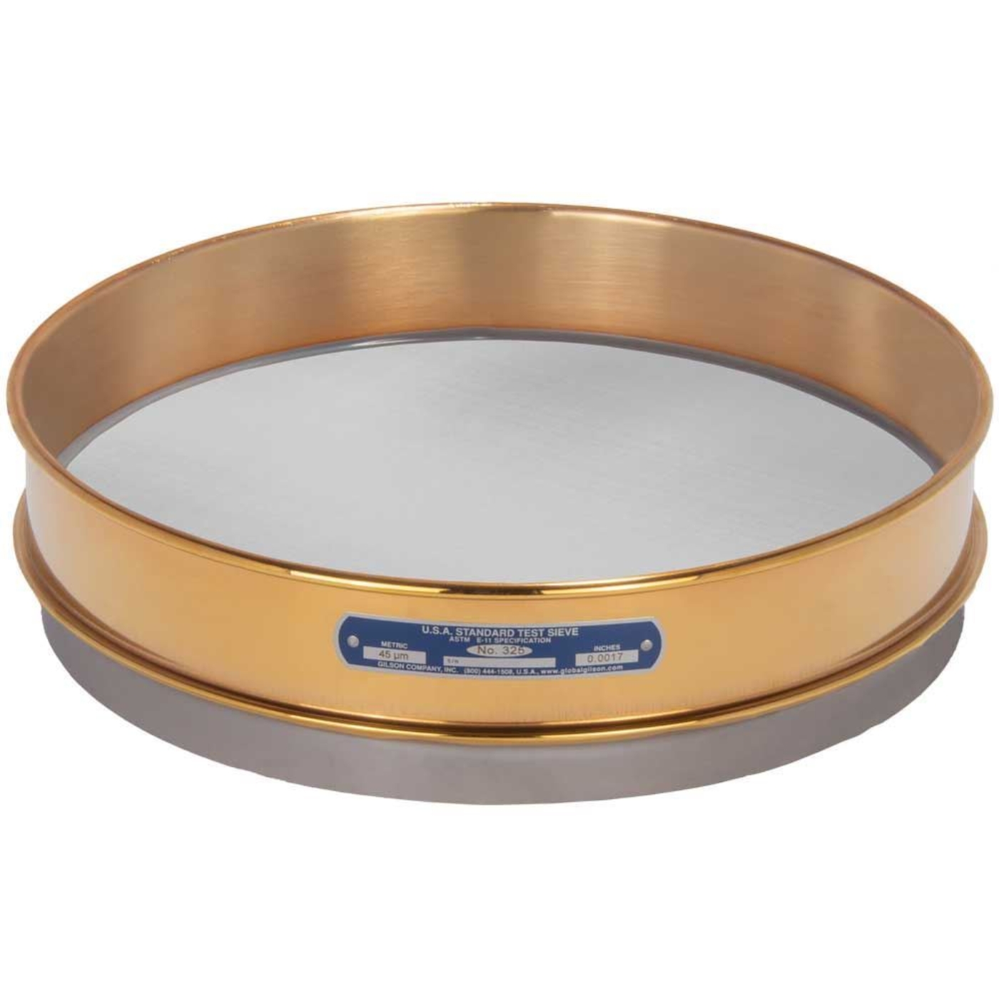 Picture of 12in Sieve, Brass/Stainless, Intermediate-Height, No.400