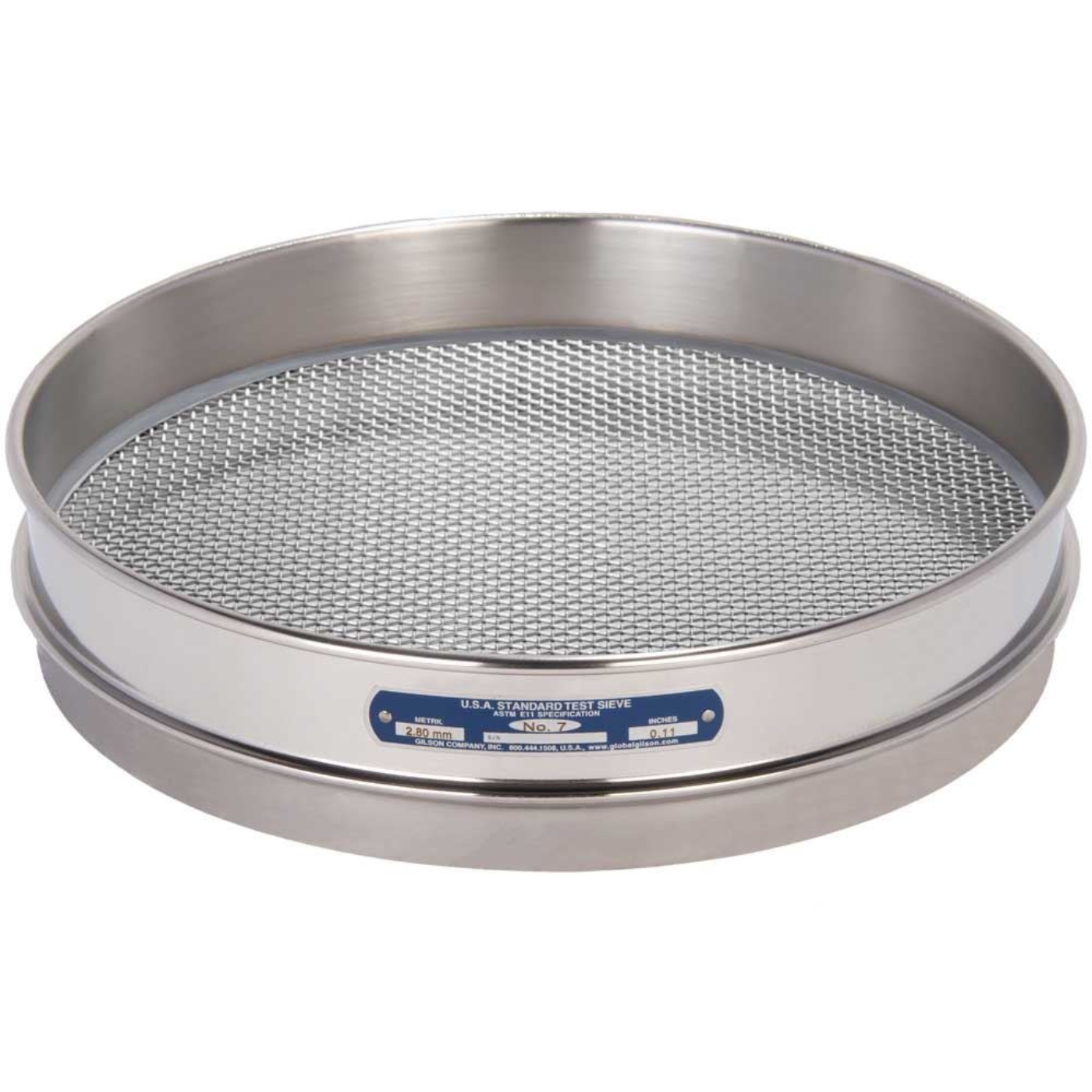 Picture of 12in Sieve, All Stainless, Half-Height, No.6
