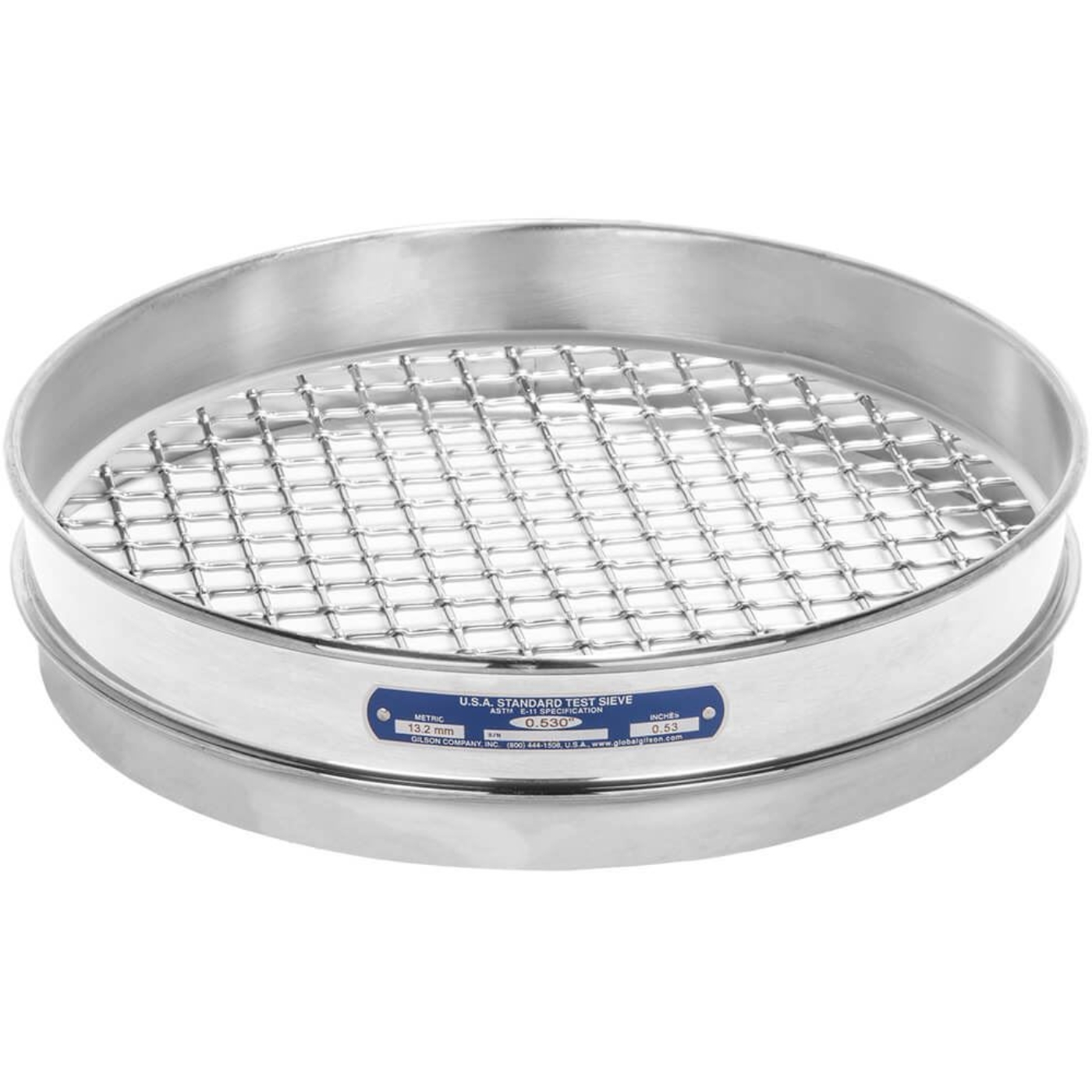 Picture of 12in Sieve, All Stainless, Half-Height, 5/8in