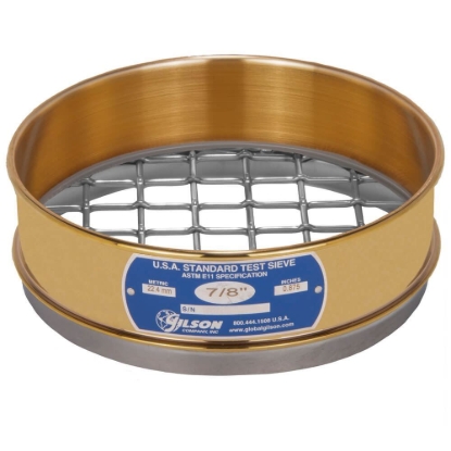 Picture of 8in Sieve, Brass/Stainless, Full-Height, 3/4in