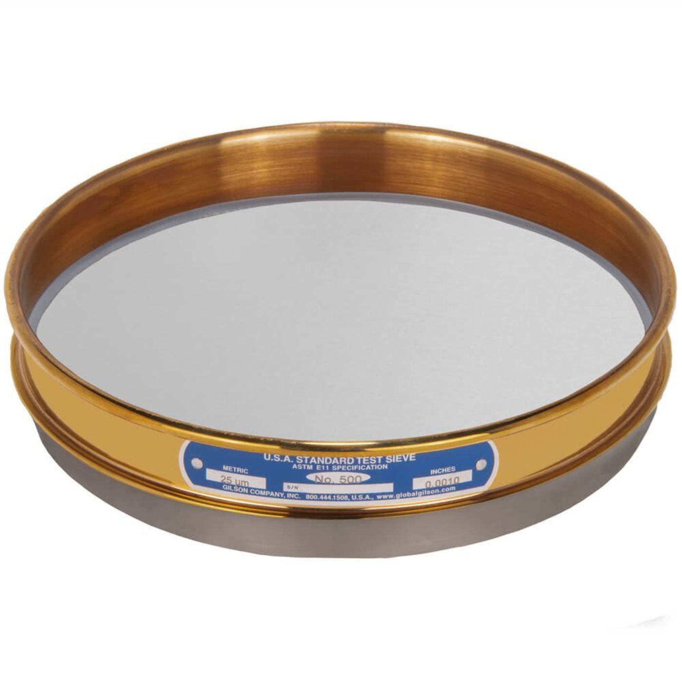 Picture of 8in Sieve, Brass/Stainless, Half-Height, No.635