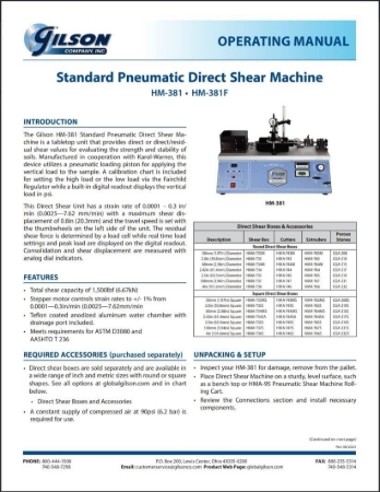 Picture for category Standard Direct Shear Machine, Pneumatic