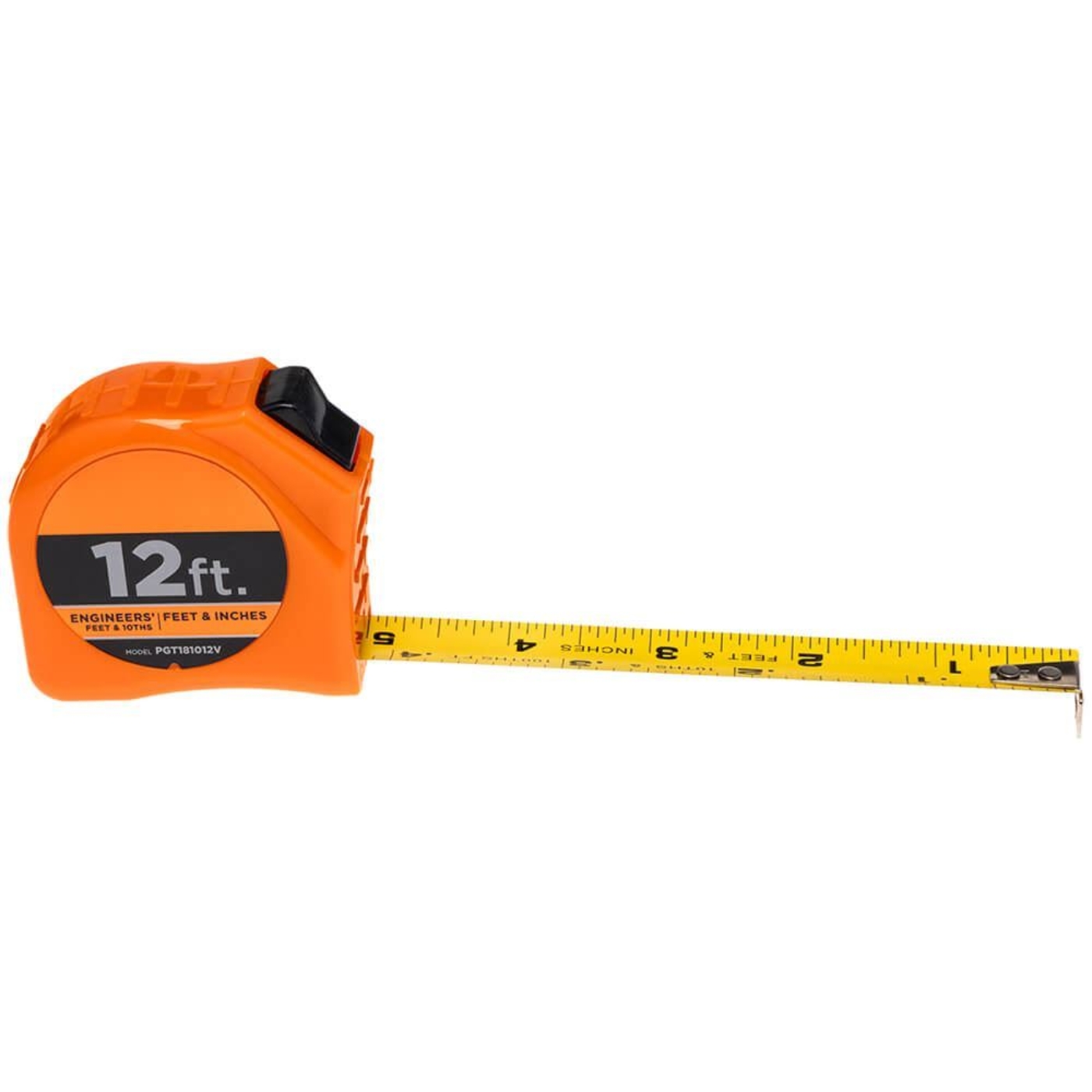 25ft HI-VIZ Measuring Tape (Fractional Inch/Feet, Decimal Feet)