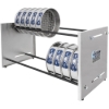 Adjustable Bench Sieve Rack shown with 8in sieves (Sieves not included)