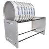 Adjustable Bench Sieve Rack shown with 12in sieves (Sieves not included)