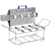 7.5gal Ultrasonic Rotating 8in Sieve Cleaner Basket