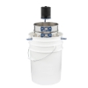 Wet/Dry 8in Sieve Vibrator with optional ASTM Stainless Steel Sieve and Notched Bucket