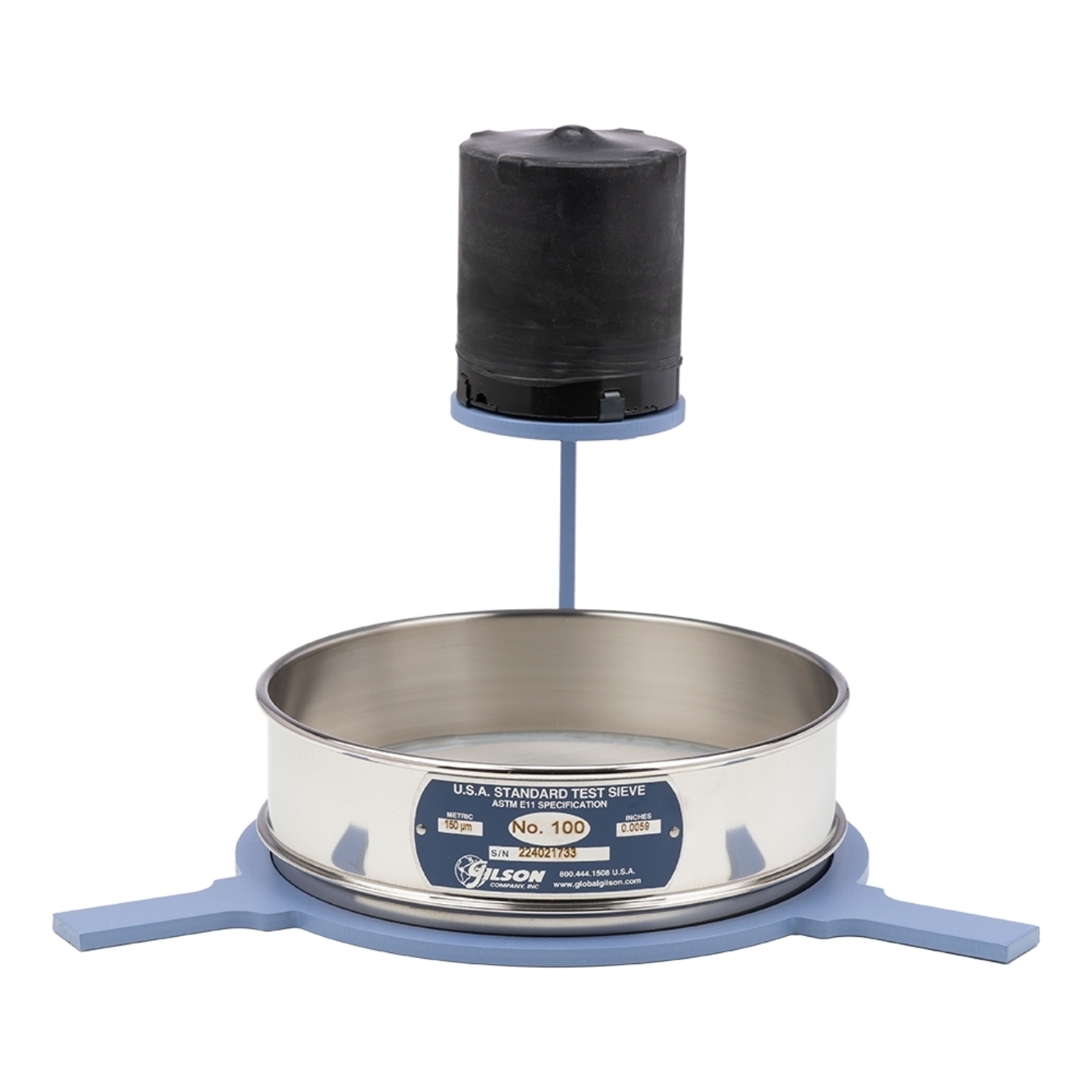 Wet/Dry 8in Sieve Shaker shown with 8in sieve