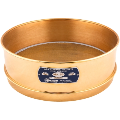 12in Sieve, All Brass, Full-Height, No.35