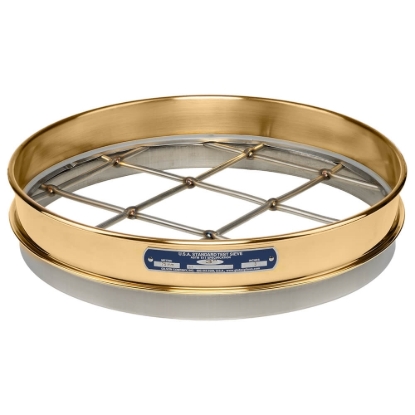 12in Sieve, Brass/Stainless, Half-Height, 3in