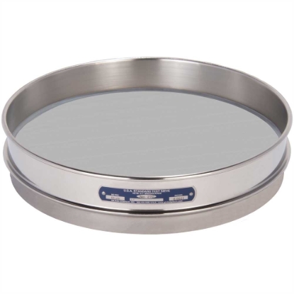 Picture of 12in Sieve, All Stainless, Half-Height, No.230 with Backing Cloth