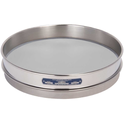 Picture of 12in Sieve, All Stainless, Half-Height, No.635 with Backing Cloth